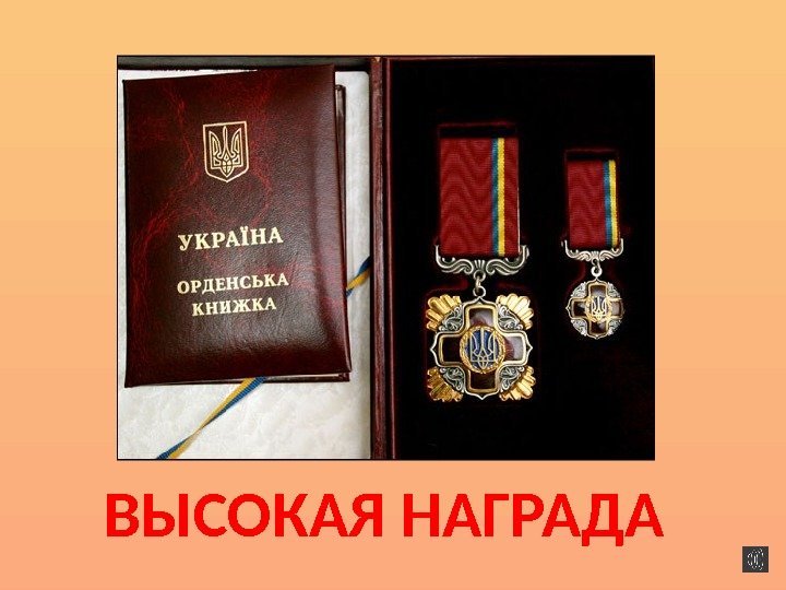 ВЫСОКАЯ НАГРАДА 