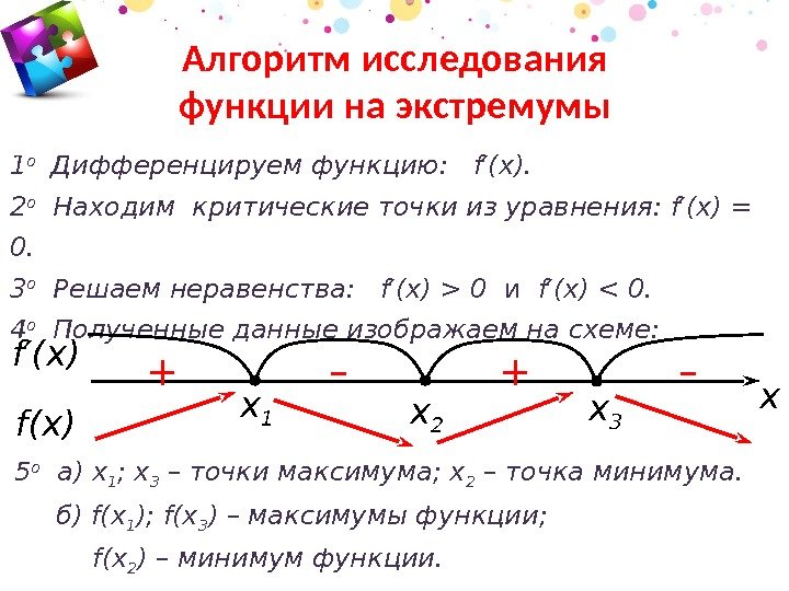 Экстремумы значений. Критические точки функции максимумы и минимумы. Алгоритм исследования функции на экстремум. Критические точки и экстремумы функции. Как найти критические точки функции.