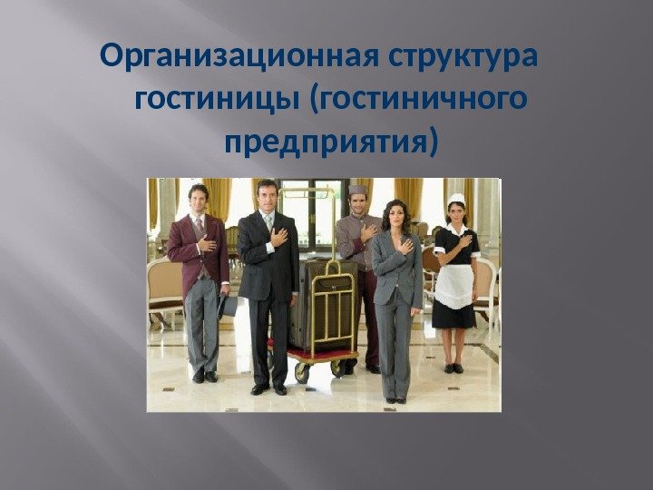 Организационная структура гостиницы (гостиничного предприятия) 