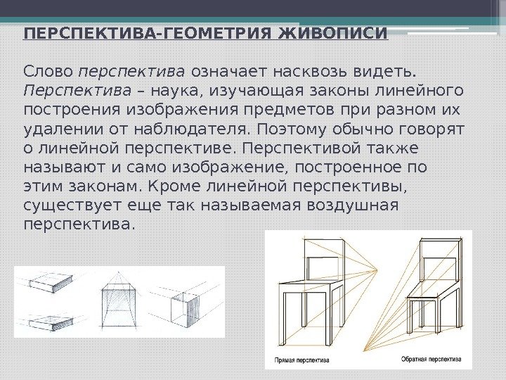 Слово в перспективе рисунок