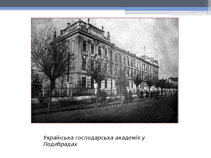 Українська господарська академія у Подебрадах    