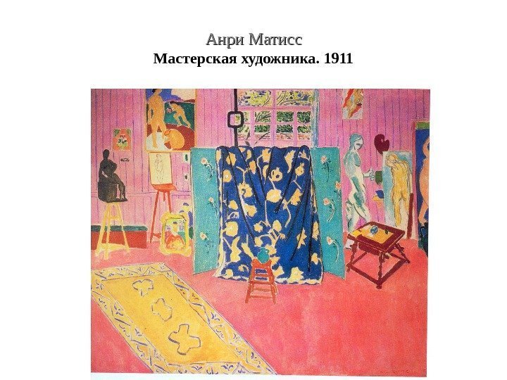 Анри Матисс Мастерская художника. 1911 