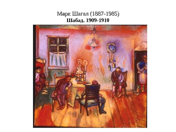 Марк Шагал (1887 -1985) Шабад. 1909 -1910 