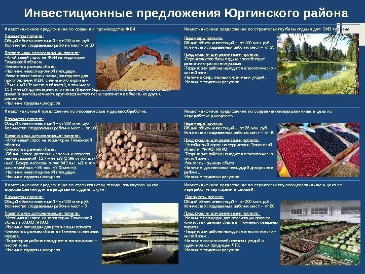 Инвестиционное предложение по созданию производства ЖБИ. Параметры проекта: Общий объем инвестиций – от 200