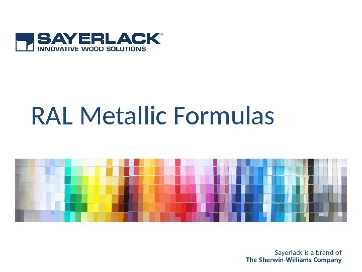 RAL Metallic Formulas 