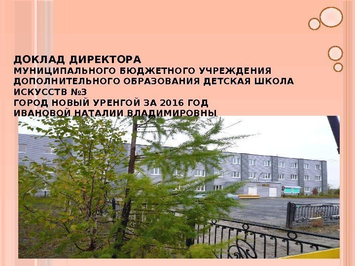 Доклад детские организации