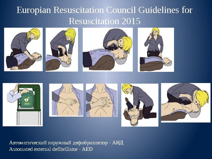 Europian Resuscitation Council Guidelines for Resuscitation 2015 Автоматический наружный дефибриллятор - АНД Аutomated external