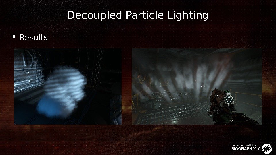 Decoupled Particle Lighting Results  