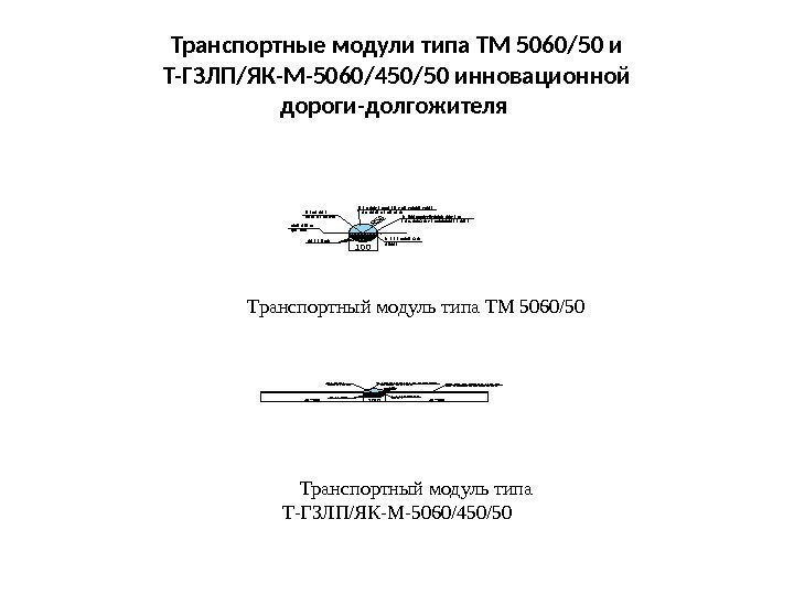 Транспортные модули типа ТМ 5060/50 и Т-ГЗЛП/ЯК-М-5060/450/50 инновационной дороги-долгожителя Транспортный модуль типа ТМ 5060/50