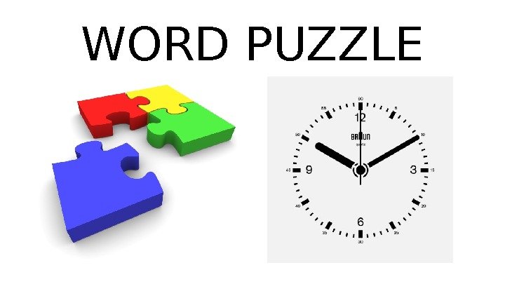 WORD PUZZLE 