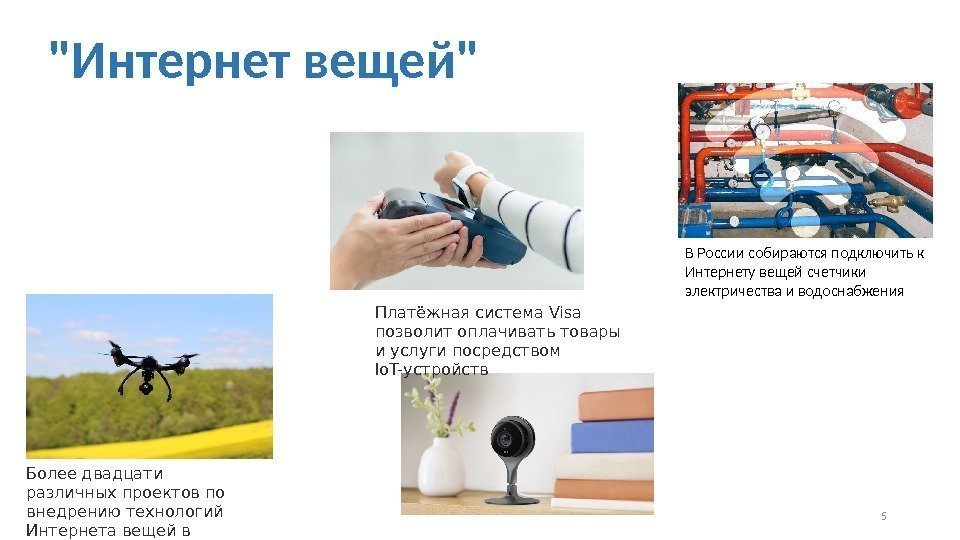 5Интернет вещей В России собираются подключить к Интернету вещей счетчики электричества и водоснабжения Более
