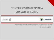 TERCERA SESIÓN ORDINARIA CONSEJO DIRECTIVO INSTITUTO DE INFORMACIÓN