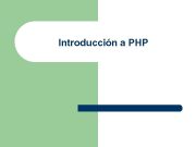 Introducción a PHP 1 INTRODUCCIÓN Diferencias entre