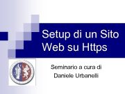 Setup di un Sito Web su Https Seminario