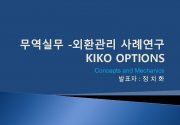 무역실무 -외환관리 사례연구 KIKO OPTIONS Concepts and Mechanics