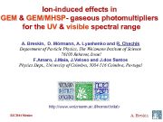 Ion-induced effects in GEM GEM MHSP- gaseous photomultipliers