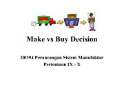 Make vs Buy Decision D 0394 Perancangan Sistem
