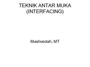 TEKNIK ANTAR MUKA INTERFACING Mashoedah MT ANTARMUKA