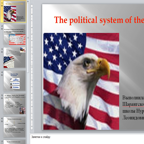 Презентация Политическая система США
