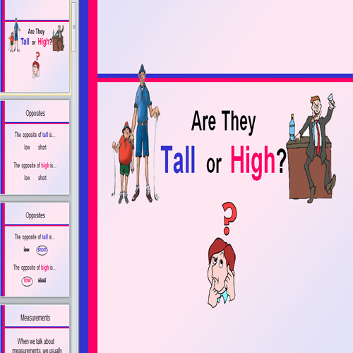 Презентация Tall or high