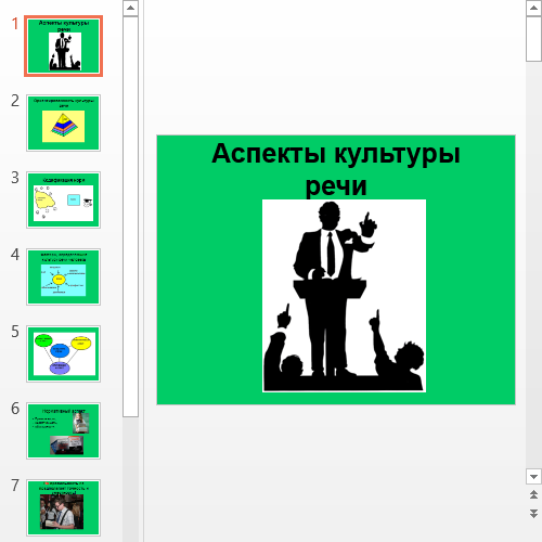 Презентация Аспекты культуры речи