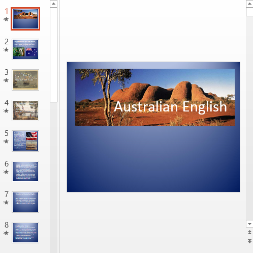 Презентация Австралийский английский