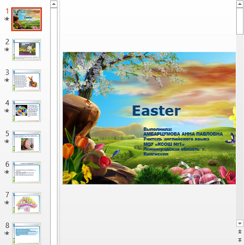 Презентация Easter bunny