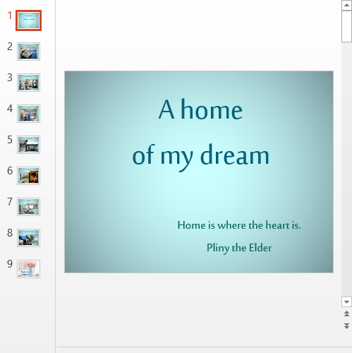Презентация Dream house