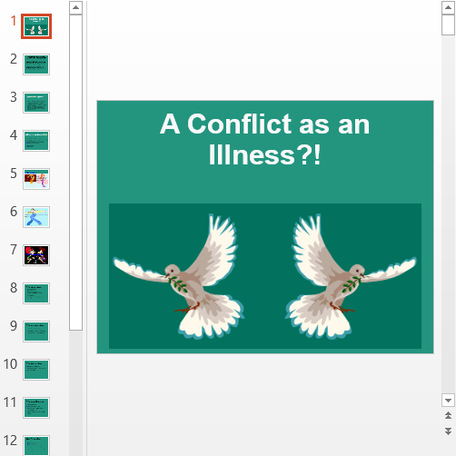 Презентация О природе конфликта
