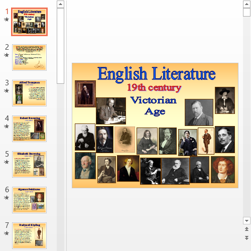 Презентация Английская литература XIX века