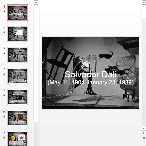 Презентация Salvador Dali