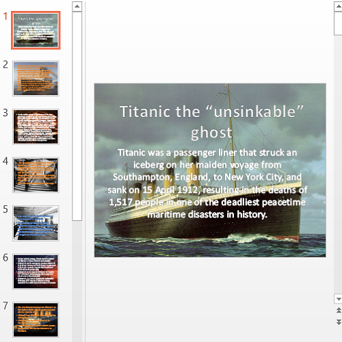 Презентация Titanic