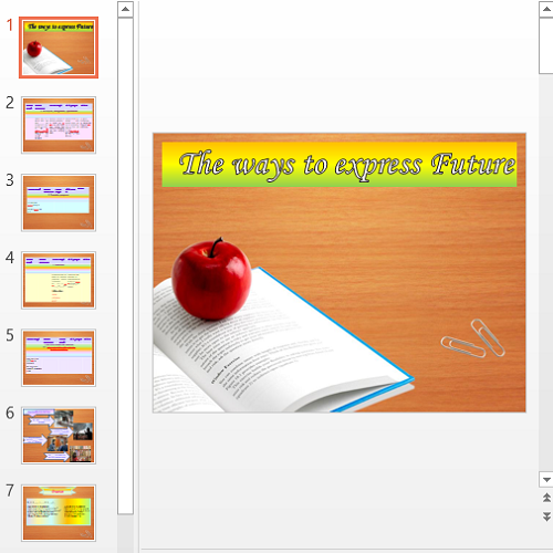 Презентация The ways to express Future