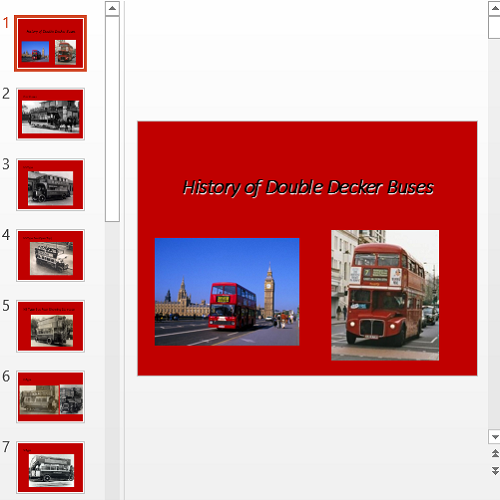 Презентация History of Double Decker Buses