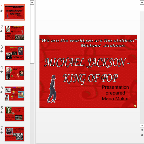 Презентация Michael Jackson