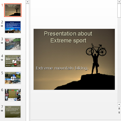 Презентация Extreme mountain biking