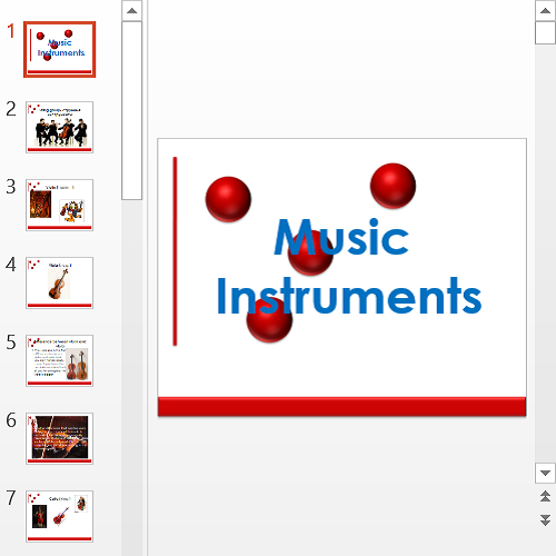 Презентация Music instruments
