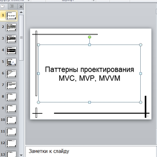 Презентация Паттерны проектирования MVC MVP MVVM