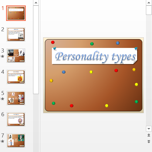 Презентация Personality types