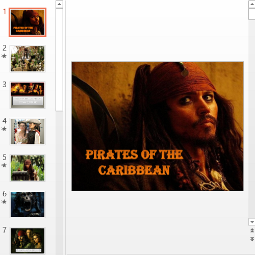 Презентация Pirates of the Caribbean