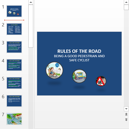 Презентация Rules of the road