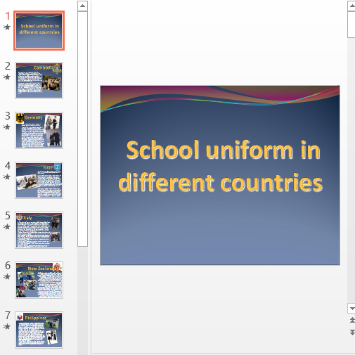 Презентация School uniform in different countries