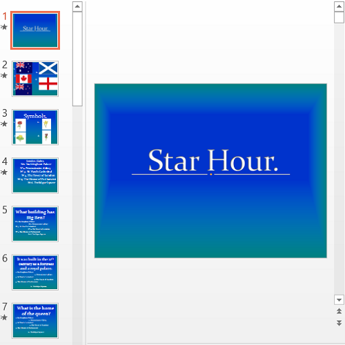 Презентация Star Hour