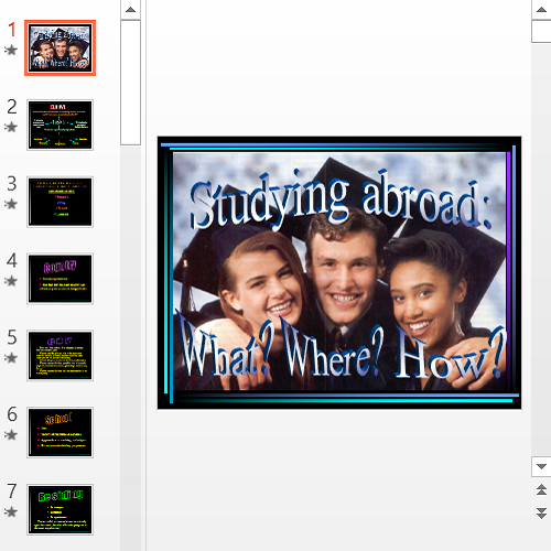 Презентация Studying abroad