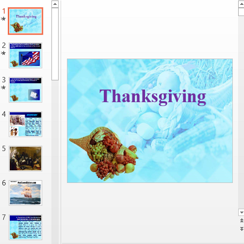 Презентация Thanksgiving