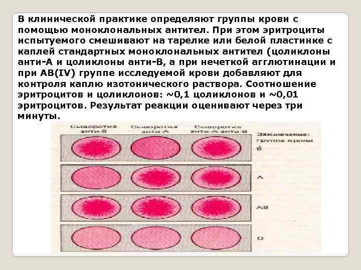 Группа крови с помощью цоликлонов. Определение группы крови методом агглютинации. Схема определения группы крови. Определение группы крови с помощью моноклональных антител.
