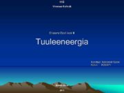 TTÜ Virumaa Kolledž Erialane Eesti keel II Tuuleeneergia