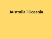 Australia i Oceania     Australia