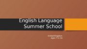 English Language Summer School United Kingdom Ages 7