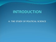 Презентация introduction to political science